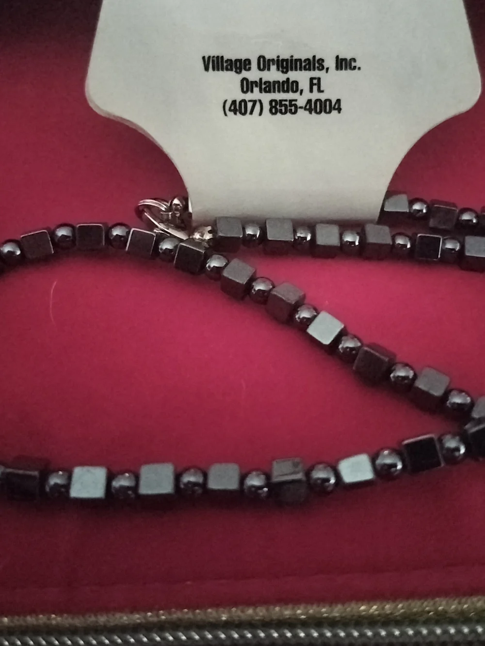 Black Market Minerals Hematite Beaded 18-in Necklace